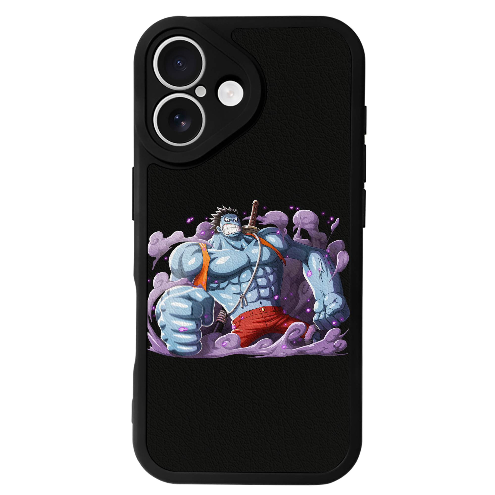 （画像用） ワンピース モンキー・D・ルフィ ONE PIECE Monkey D. Luffy 【iPhone 16シリーズ対応】シリコンスマホケース（レザー調） 材質：シリコン